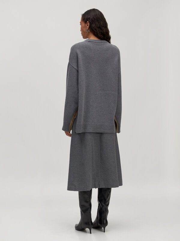 Edited Knitted sweater Danica 3. Double the fun. Thanks to the colorblocking, this sweater feels like two in one. Soft, s...