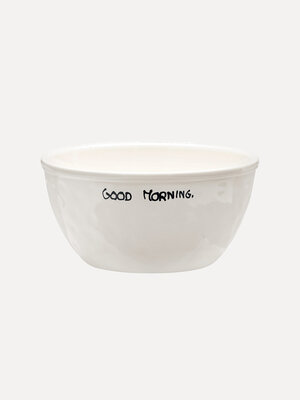 Bol Good morning. Commencez la journée du bon pied avec votre petit-déjeuner préféré dans ce bol élégant. Fruits frais, g...