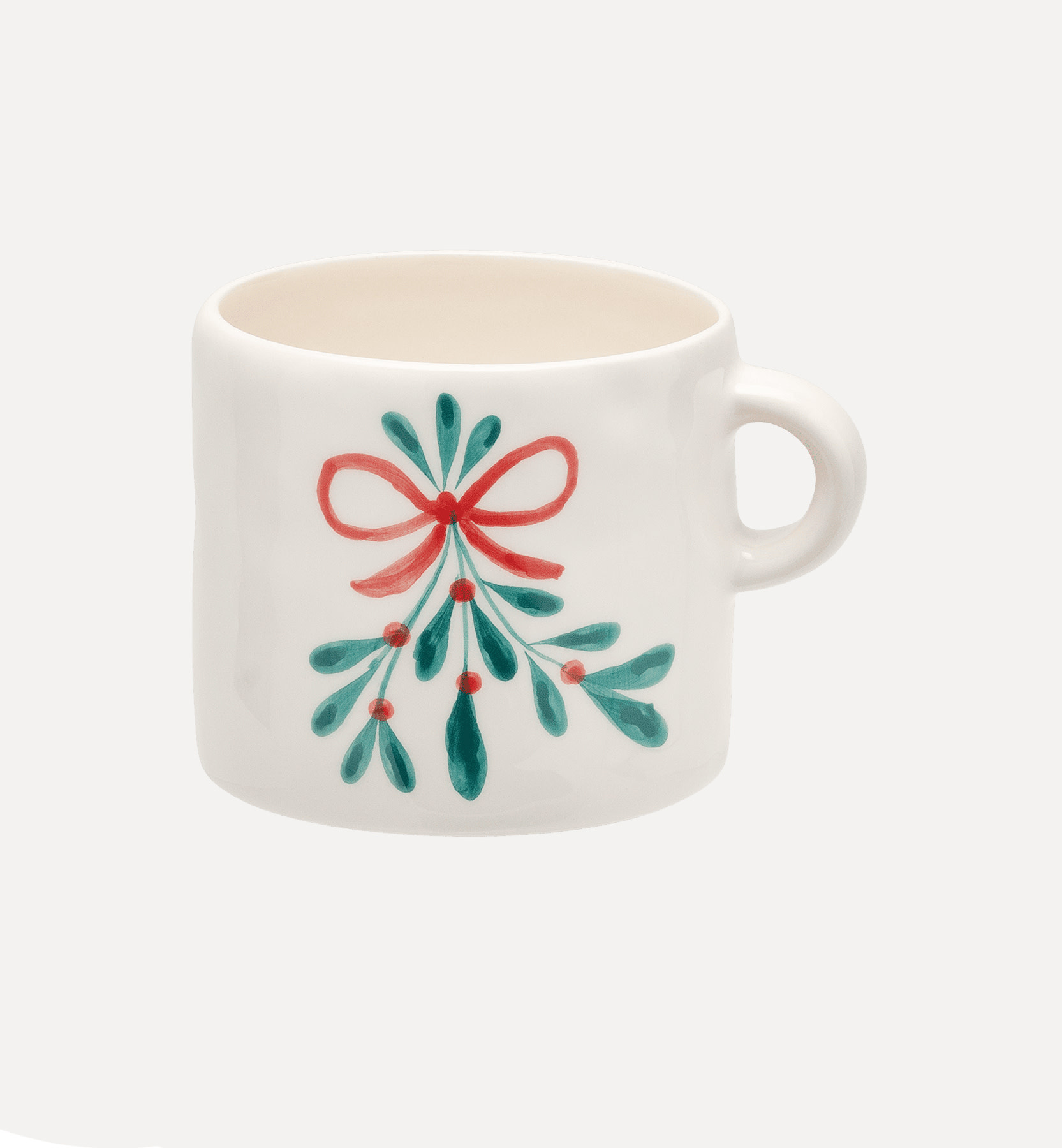 Anna + Nina Mok Mistletoe 1. De Mistletoe Mug is het perfecte geschenk voor de feestdagen. Handgemaakt en handgeschilderd...