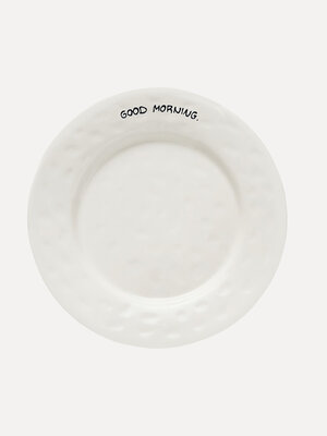 Plate Good Morning. A good morning to you! Start your day in style with this hand-painted breakfast plate. Showcase your ...