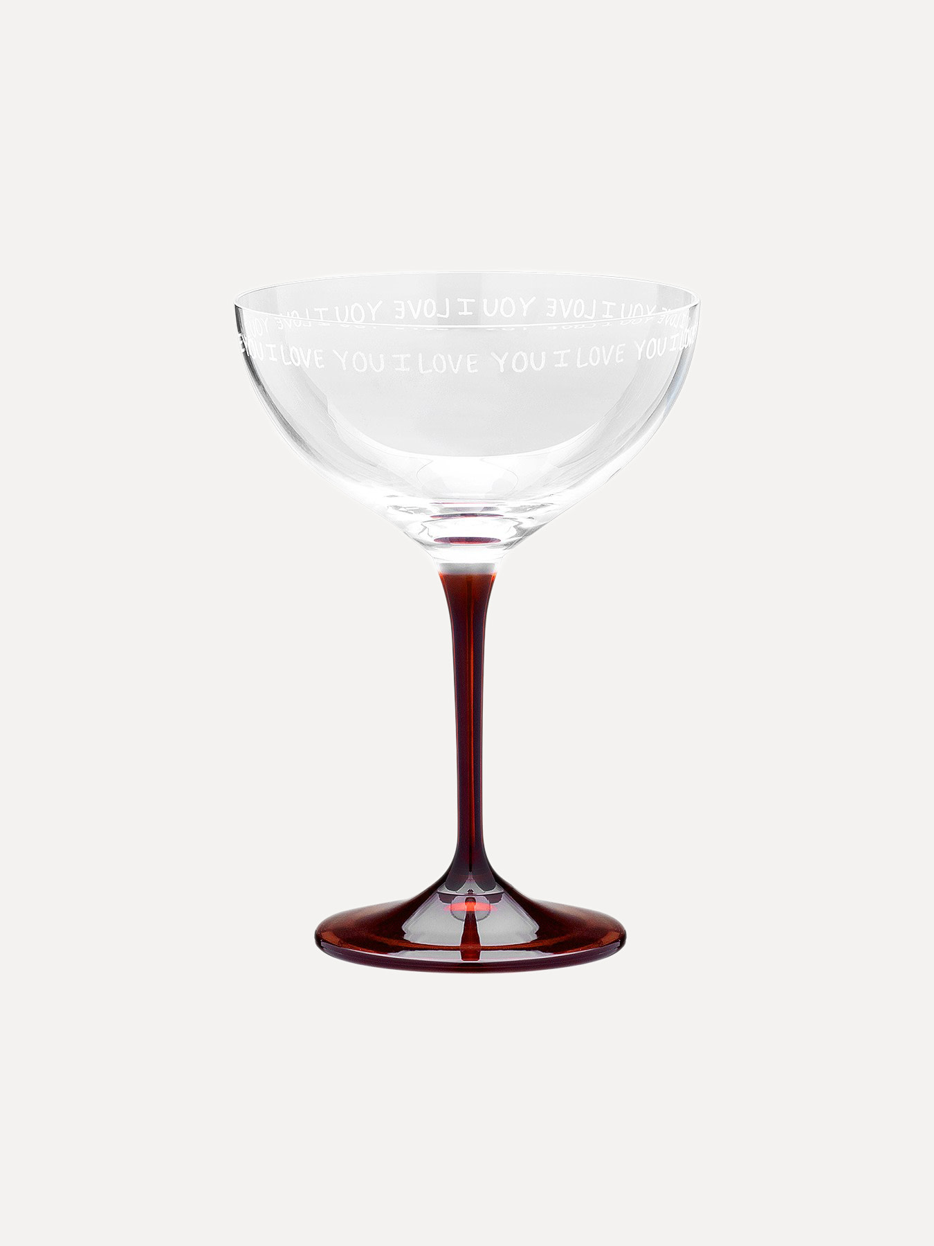 Anna + Nina Champagneglas I Love You 1. What better way to celebrate love dan met je favoriete drankje in deze elegante c...