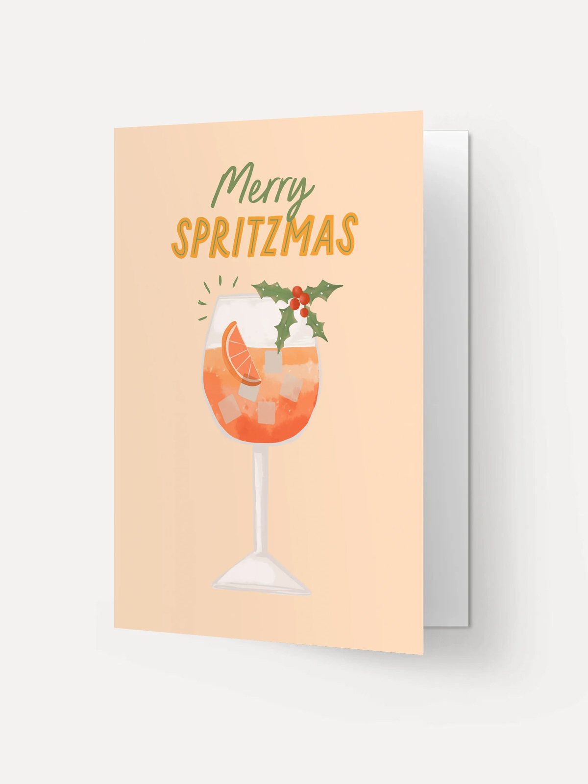 Kaart Blanche greeting Card Merry spritzmas 2. Wish someone a joyful Christmas with this Merry Spritzmas card! Its playfu...