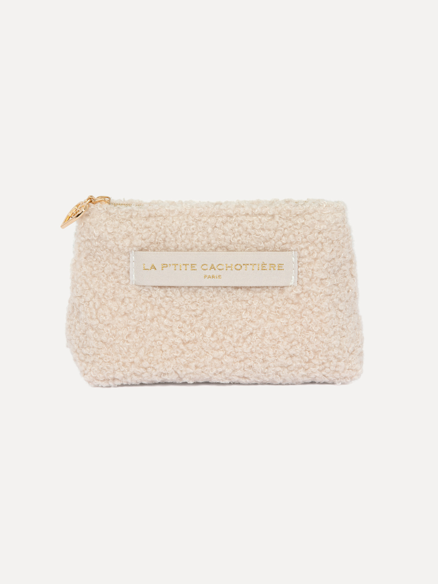 Le Marais Teddy Pouch Iza 1. This mini teddy pouch in beige is small in size but big on style. Soft and cuddly, it keeps ...