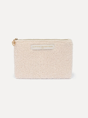 Toiletry bag Iza. This medium teddy toiletry bag is soft, cuddly, and stylish. With enough space for all your beauty esse...