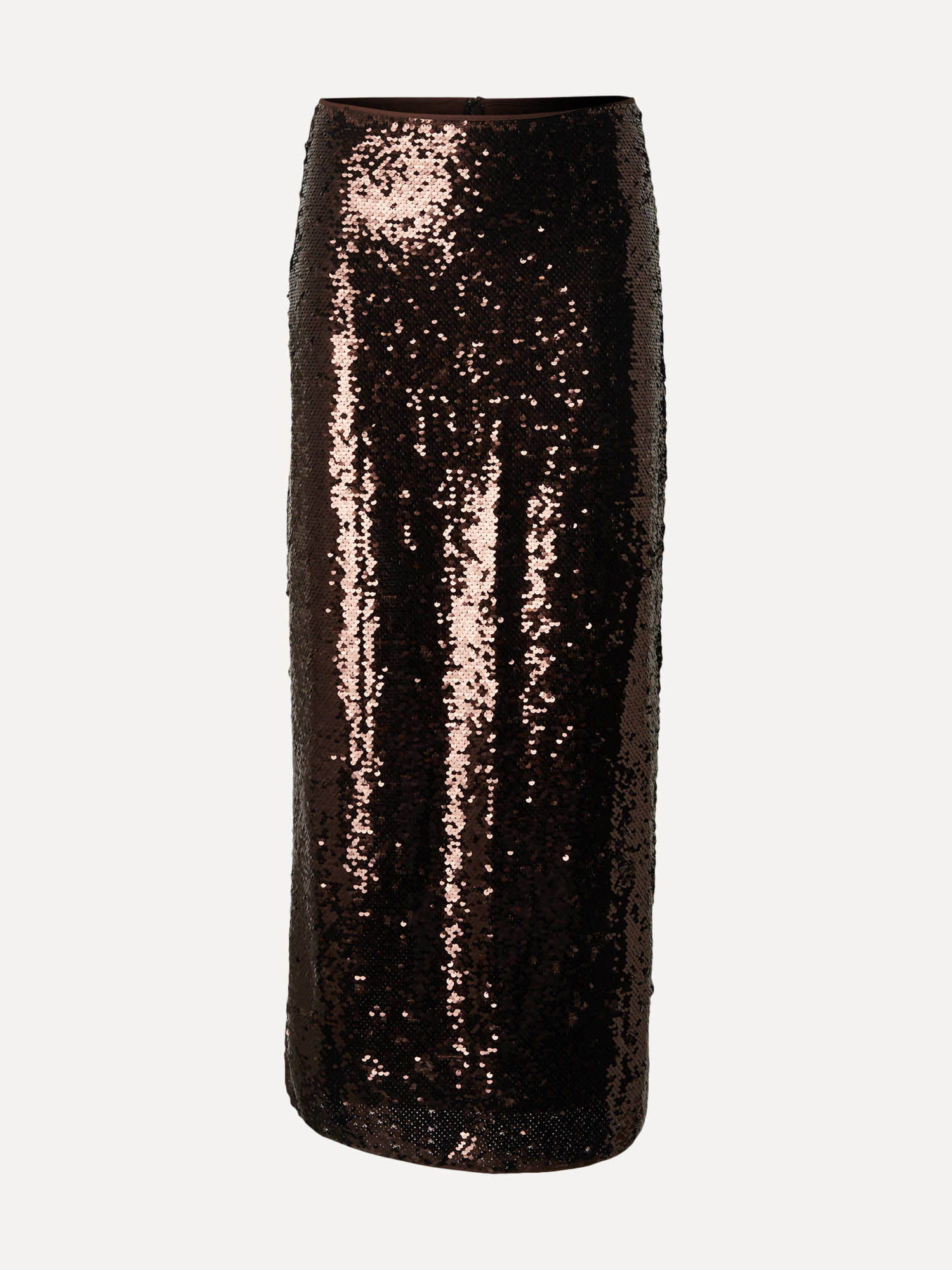 Edited Jupe à paillettes Dakara 2. Fêtez chaque moment avec cette superbe jupe brunie ! La coupe droite et la doublure do...