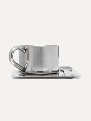 Coffee Cup Set. Bring the vibe of a trendy coffee bar to your home with this stainless steel coffee set. It keeps your co...