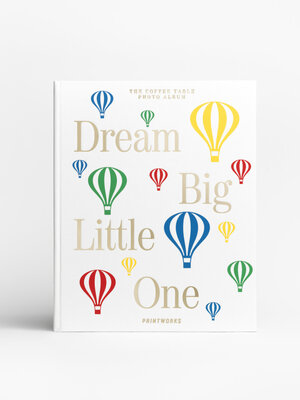 Photo album Dream big little one. The perfect first gift. This charming photo album with soft beige cover, gold accents a...