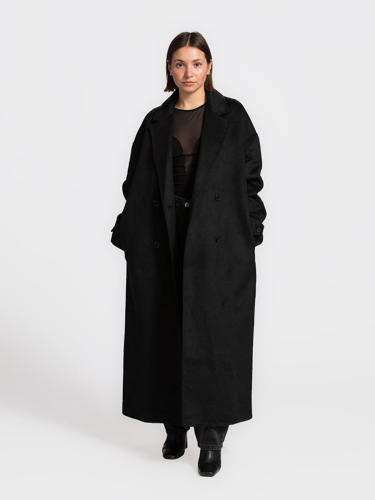 Les Soeurs Long coat Adan Black | Les Soeurs