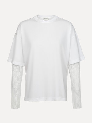 t-shirt à manches en dentelle Leonardo