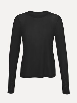 Mesh longsleeve Loes. Un essentiel du vestiaire moderne. Cette longsleeve en mesh est subtilement transparente et confort...