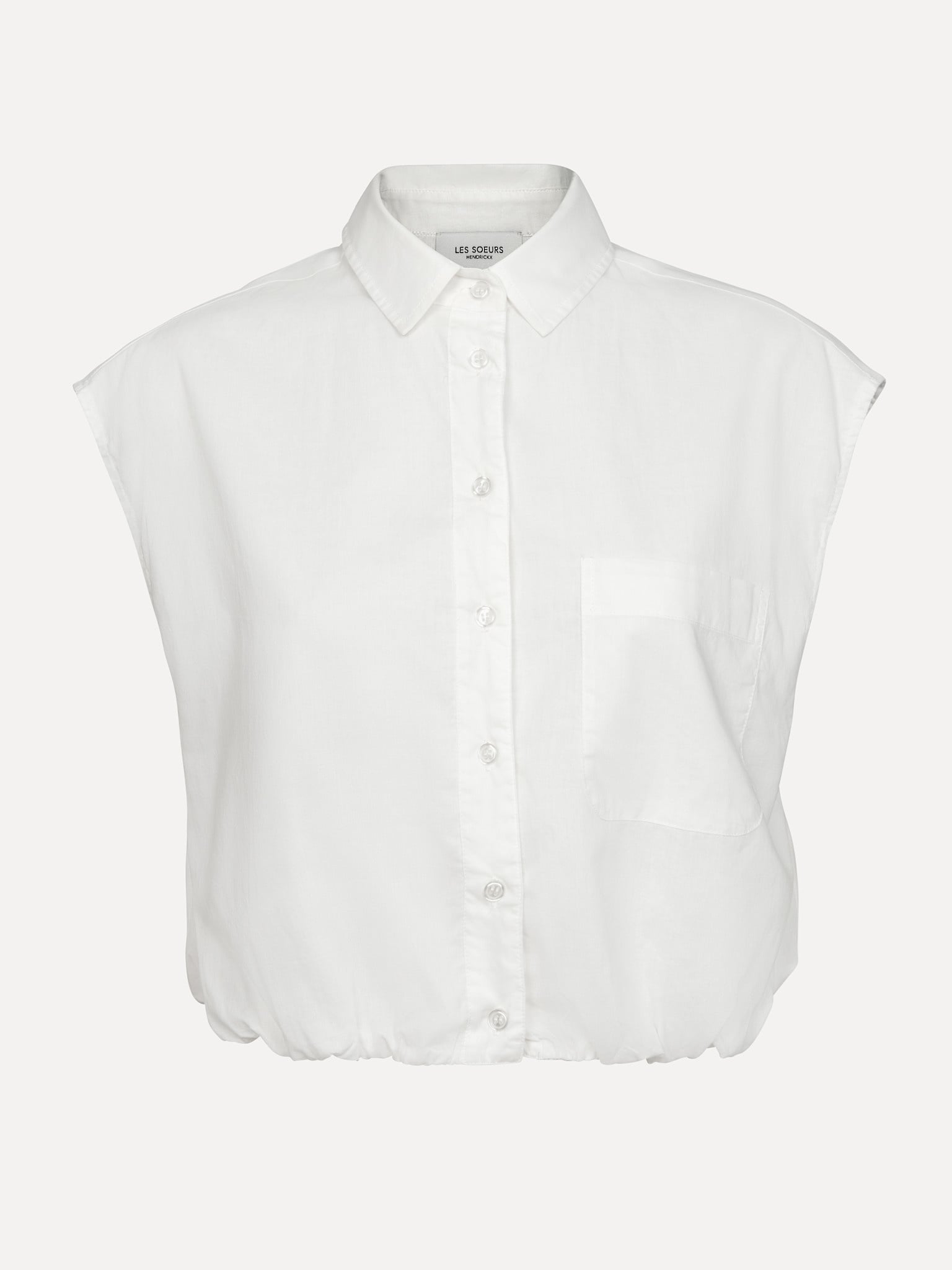 Les Soeurs mouwloze blouse Blue 2. Nothing overdone. De eenvoudige vorm en subtiele details zorgen voor een look die klop...