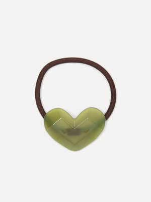 Haarelastiek. Little love. Dit haarelastiek met hartje geeft je kapsel direct een charmant detail. Perfect voor een speel...
