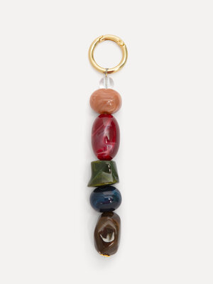 Bag Charm. Moody vibes. A bag charm in rich, dark tones adds a stylish, refined accent to your bag. The deep hues give a ...