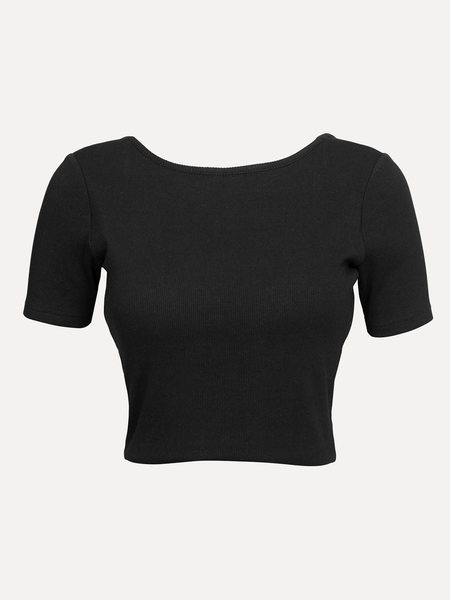 Les Soeurs cropped rib top Isabella 2. The soft fabric and close fit create a base that goes with everything. The rib tex...