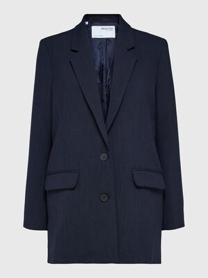 Blazer Rita. Always ready, always you. The navy blazer that moves effortlessly with you. Timeless in cut and subtle in de...