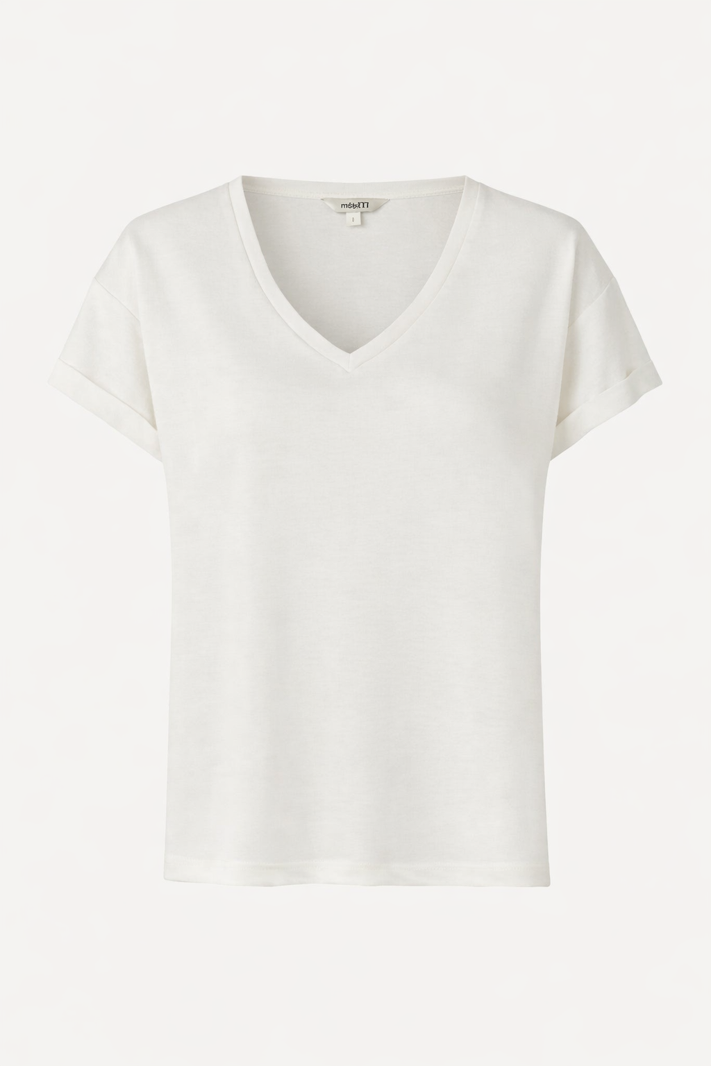MBYM V-neck T-shirt Amana Bosko 2. Timeless elegance, every day. This essential piece radiates feminine charm with a flat...
