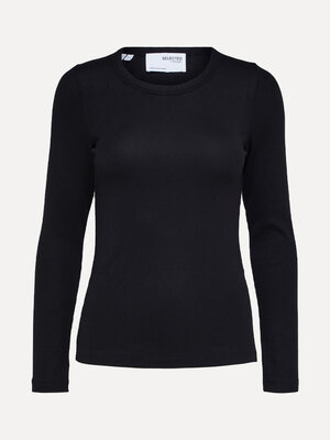 Longsleeve Dianna. Quiet confidence. Deze fitted longsleeve combineert een verfijnde snit met een comfortabel draaggevoel...