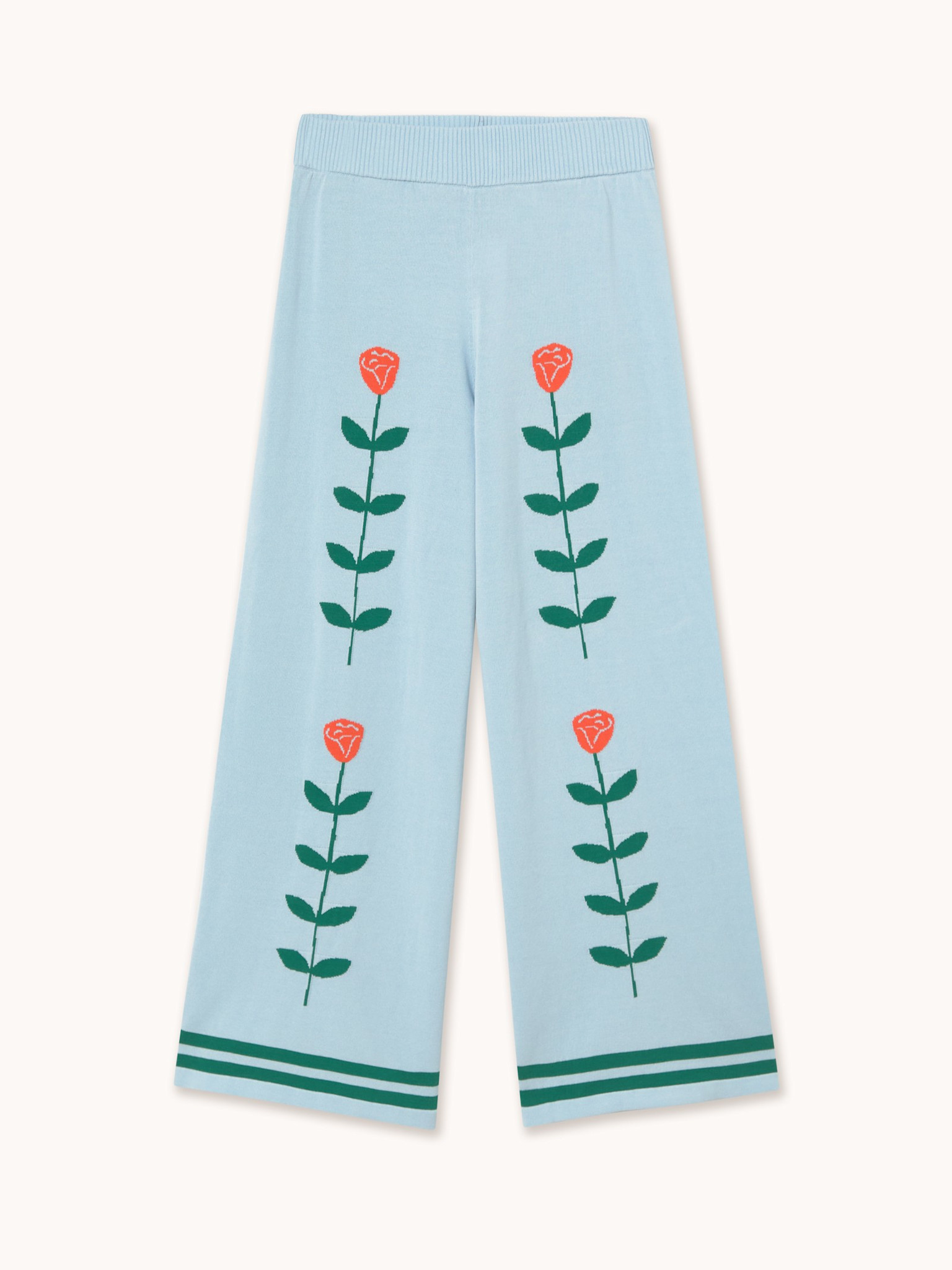 The tiny big sister pantalon en maille Roses 2. Quand le confort rencontre le caractère. Ce pantalon en maille au motif d...