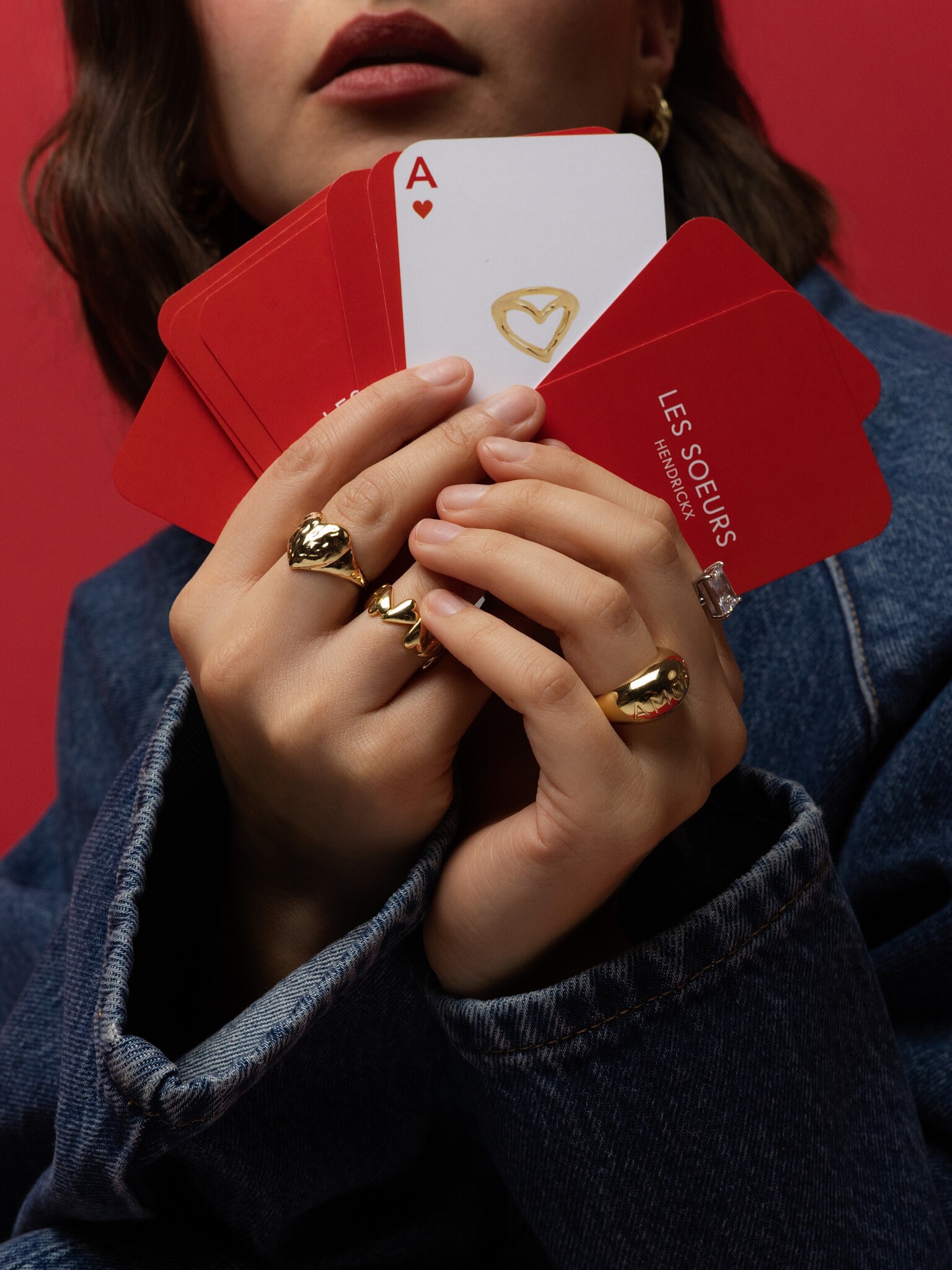 Les Soeurs Bague Claire Dome Amore 2. For all love birds and self lovers: cette bague en or massif parle d'elle-même et e...