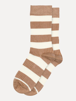 Socks Signe. Soft in colour, strong in styling. These striped socks add a subtle twist to your look, with a comfortable f...