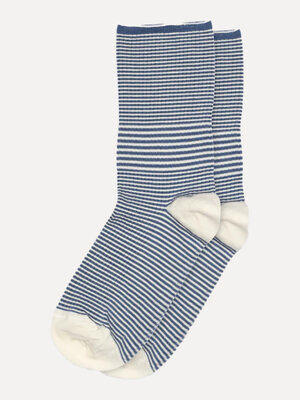 Socks Thilde. Fresh and light with a subtle nod to summer stripes. These finely striped socks combine soft materials with...