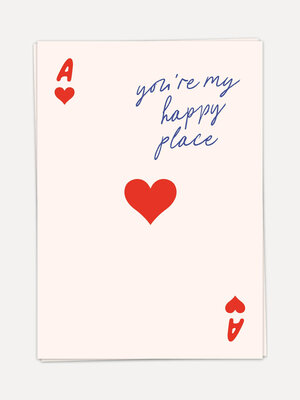 Greeting Card Happy place. A greeting card that radiates warmth. The Happy Place card is perfect for letting someone know...