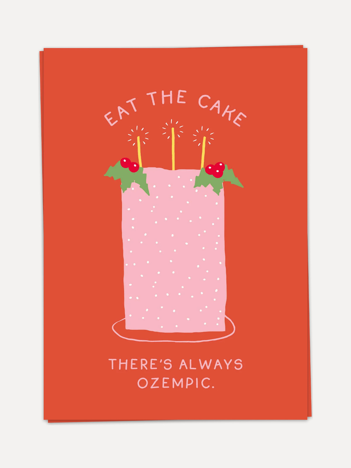 Kaart Blanche wenskaart Eat the Christmas cake 1. Deze wenskaart zegt wat we allemaal denken. De Eat the Cake wenskaart b...