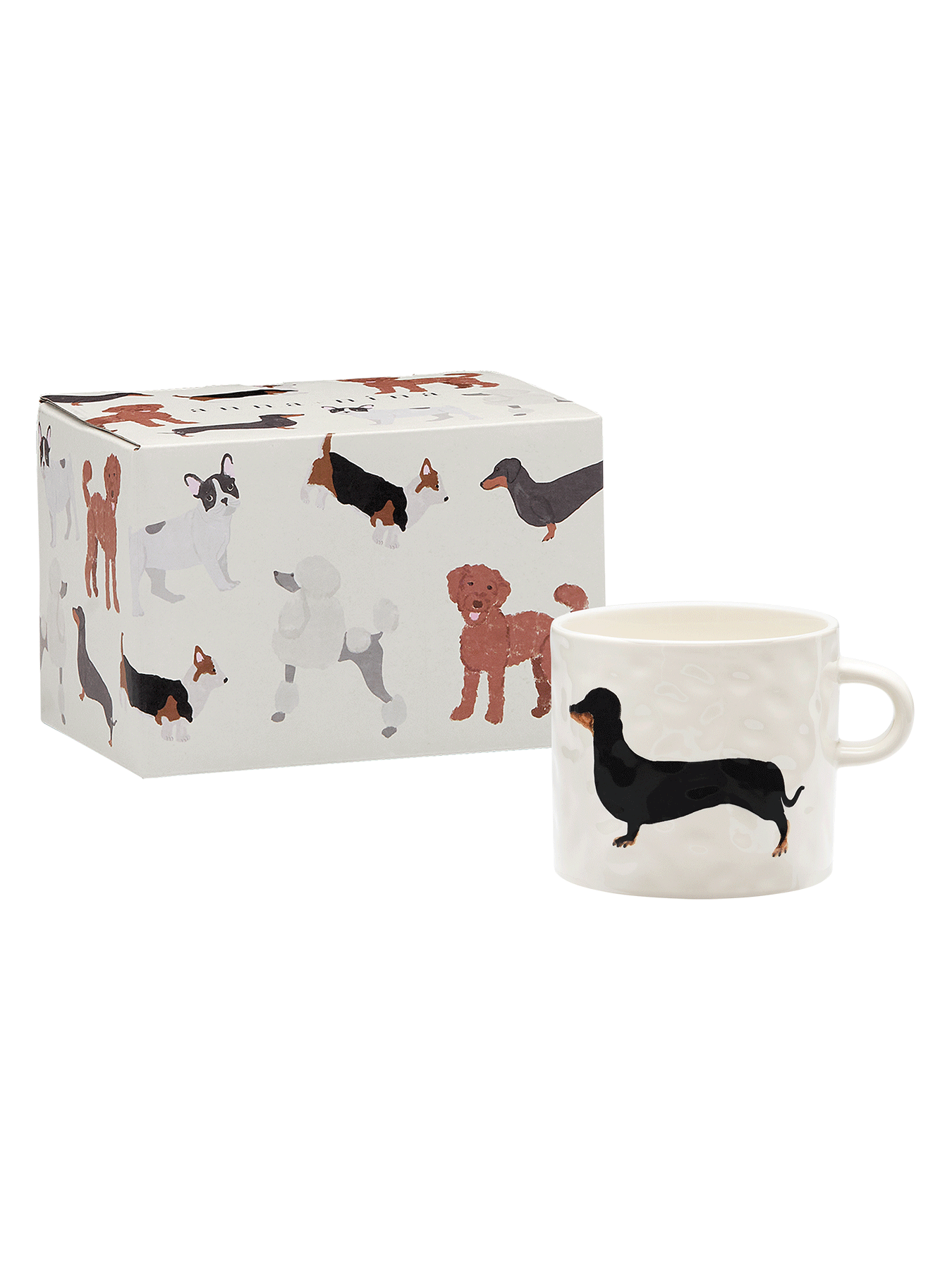 Anna + Nina Mok Dachshund 3. Voor liefhebbers van teckels en kleine, charmante details. Deze mok met teckel illustratie b...