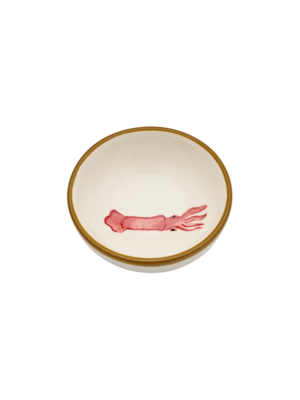 Tapas Bowl Calamaro. A taste of the sea. The Tapas Bowl Calamaro with playful squid illustration brings a maritime and Me...