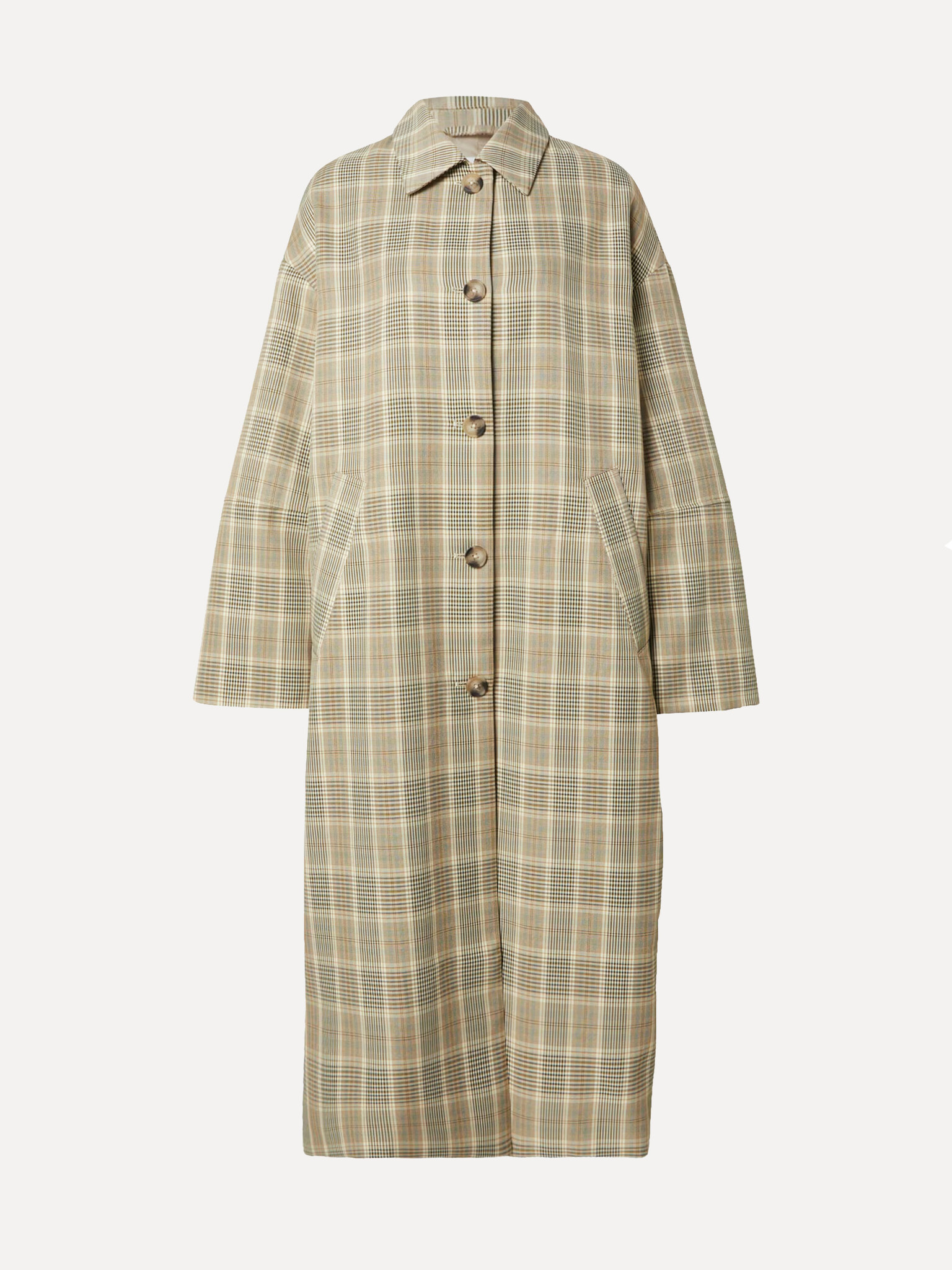 Edited trench-coat à carreaux Natasja 2. Le manteau qui définit votre look. Natasja associe une silhouette trench intempo...