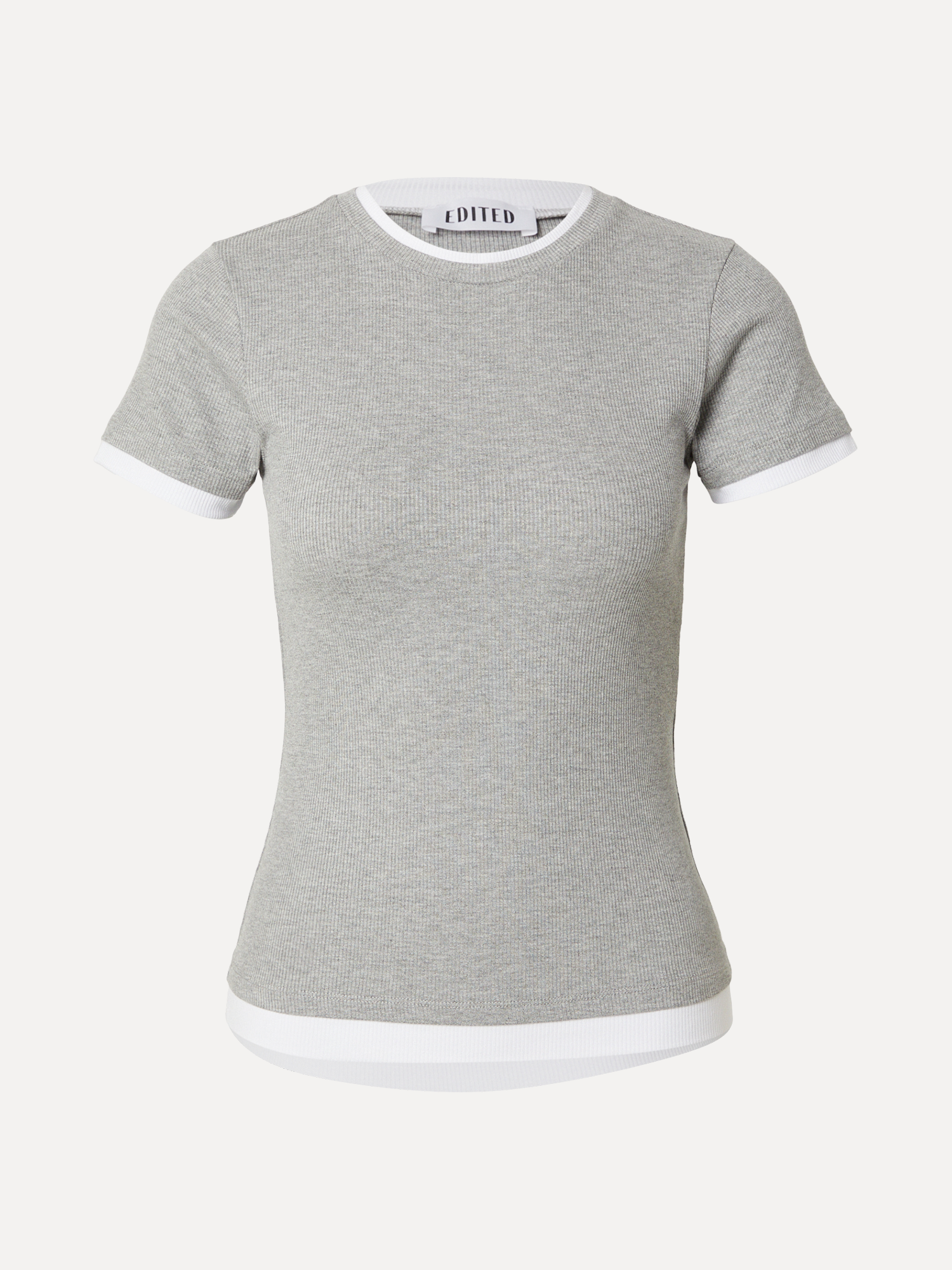 Edited T-shirt effet superposé Dima 2. Un essentiel avec une touche en plus. Les finitions contrastantes apportent une no...
