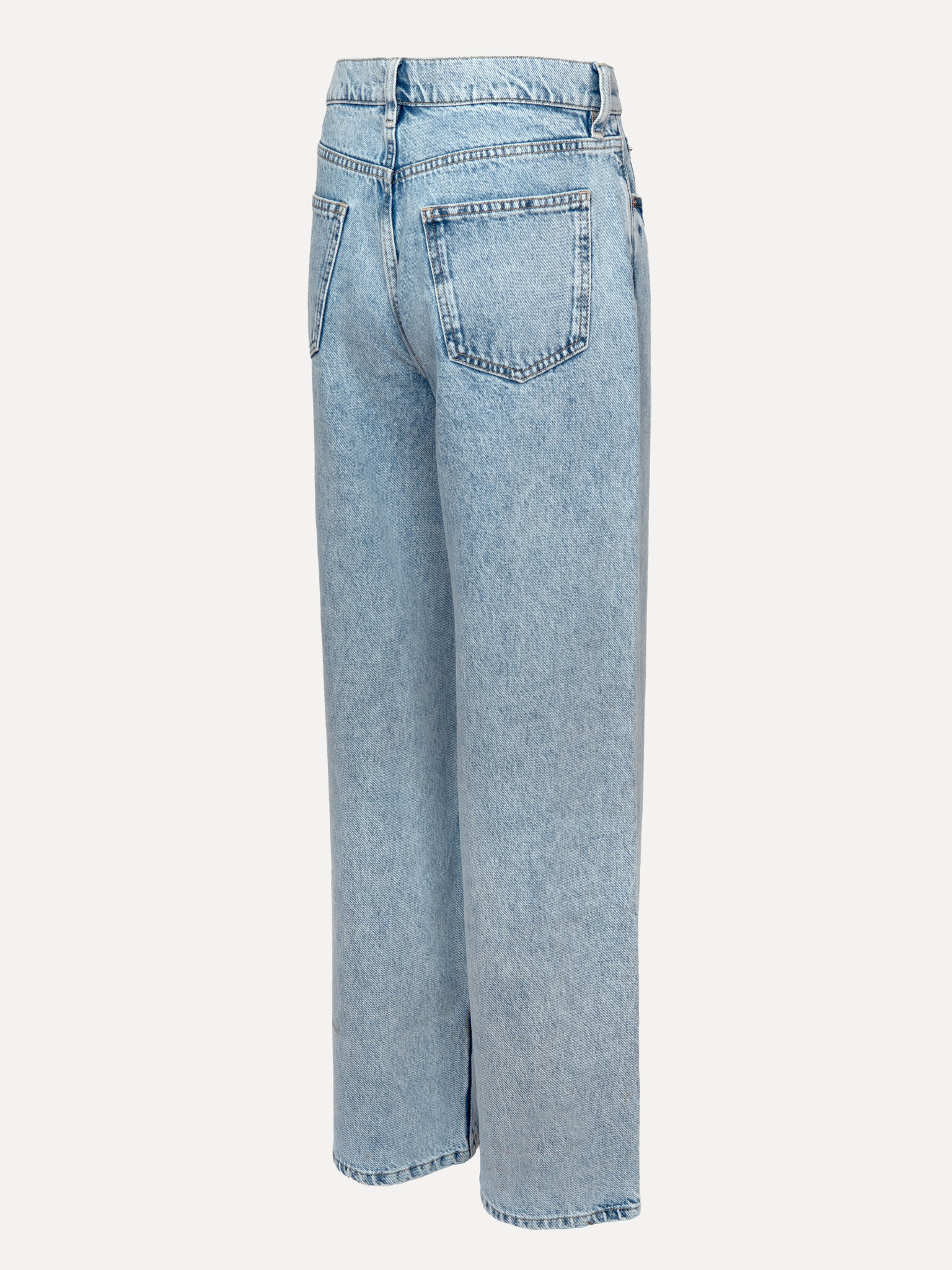 Les Soeurs wide denim Marc 8. Denim, but lighter. These jeans in a light wash feature a relaxed fit with straight, wide l...
