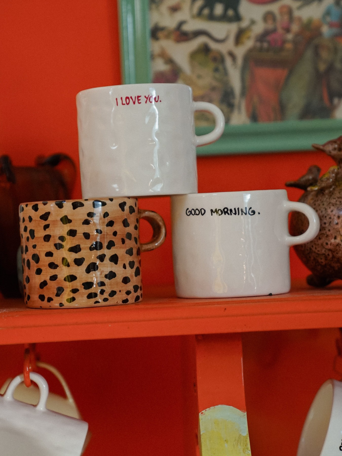 Anna + Nina tasse I Love You 2. Love you a latte! Un café du matin avec un message d’amour – qui pourrait résister? Cette...