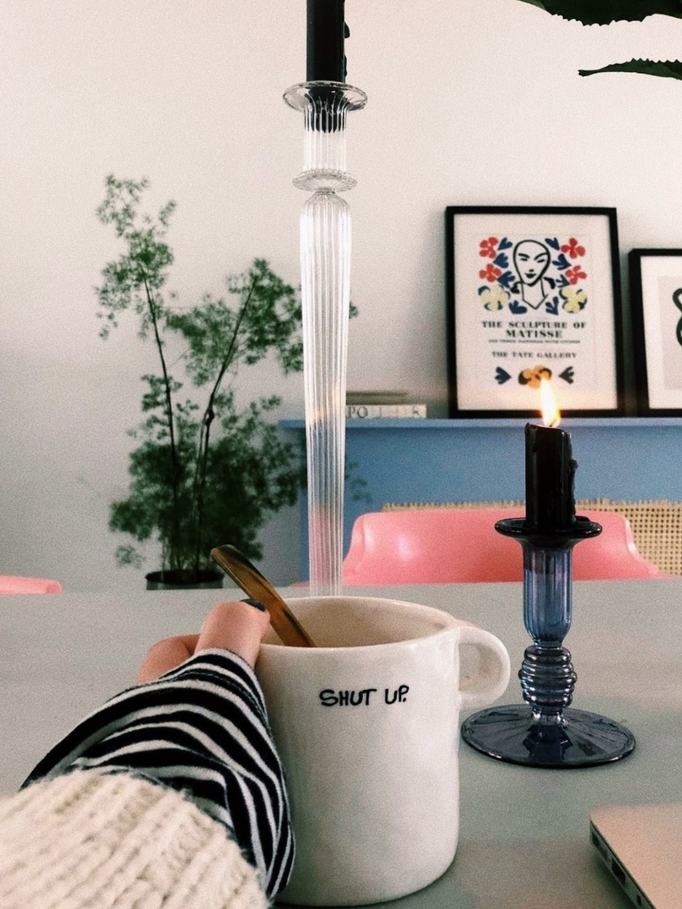 Anna + Nina mug Shut Up 2. The Mug Shut Up is made of ceramic. This mug is for anyone who is not a morning person and alw...