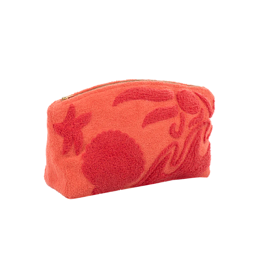 Anna + Nina clay sole mare Washbag 1. Ready for sunny days. The Clay Sole Mare washbag with beach illustrations brings a ...