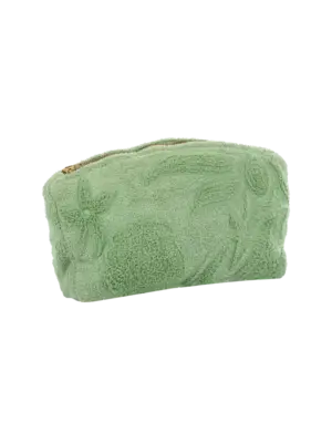 Clay Sole Mare Washbag. Soft essentials. This green terry toiletry bag feels just as soft as it looks. Perfect for keepin...