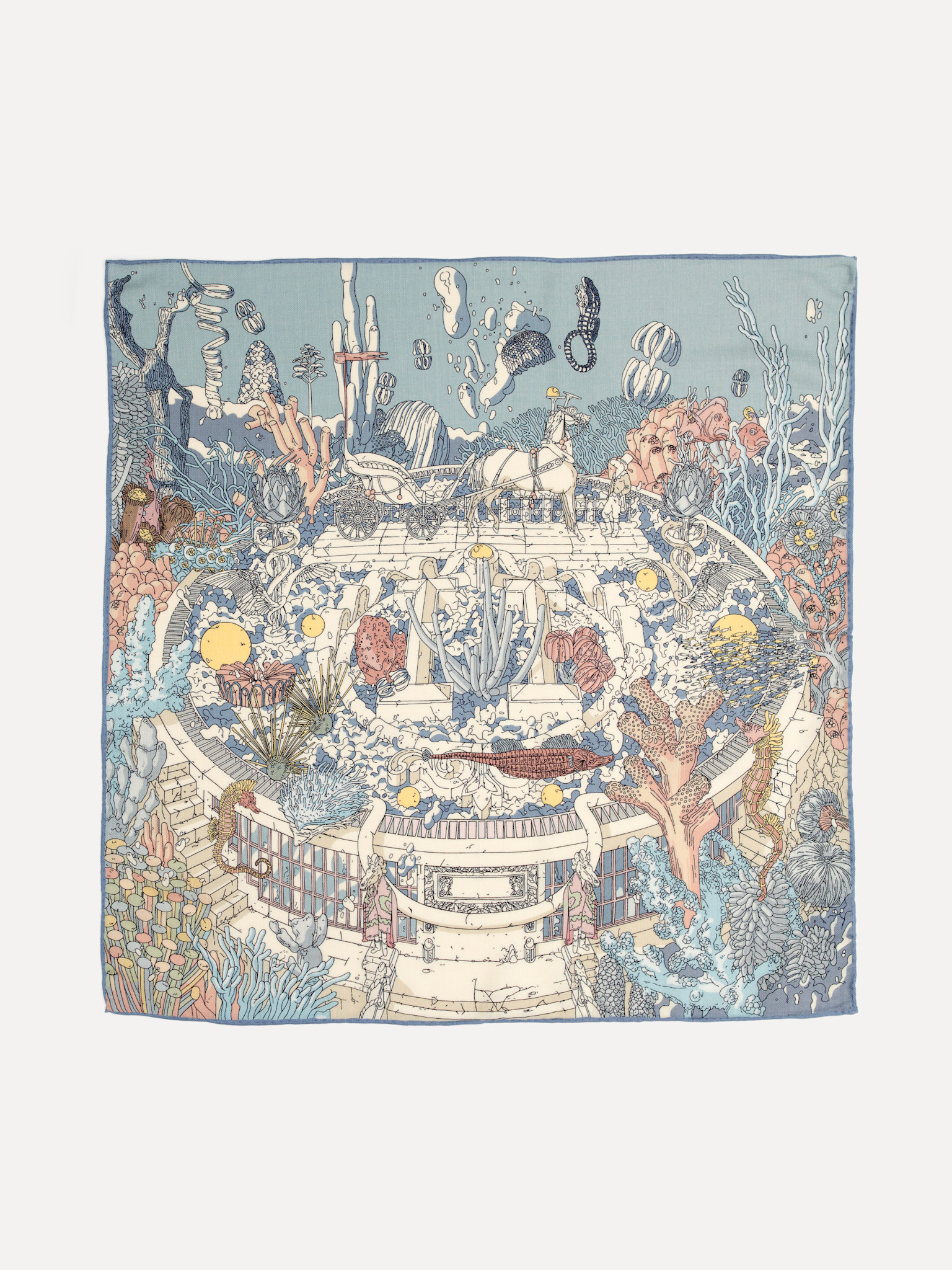 Le Marais Foulard imprimé 1. Une touche finale pleine de caractère. L’imprimé sous-marin raffiné crée un look subtil et r...