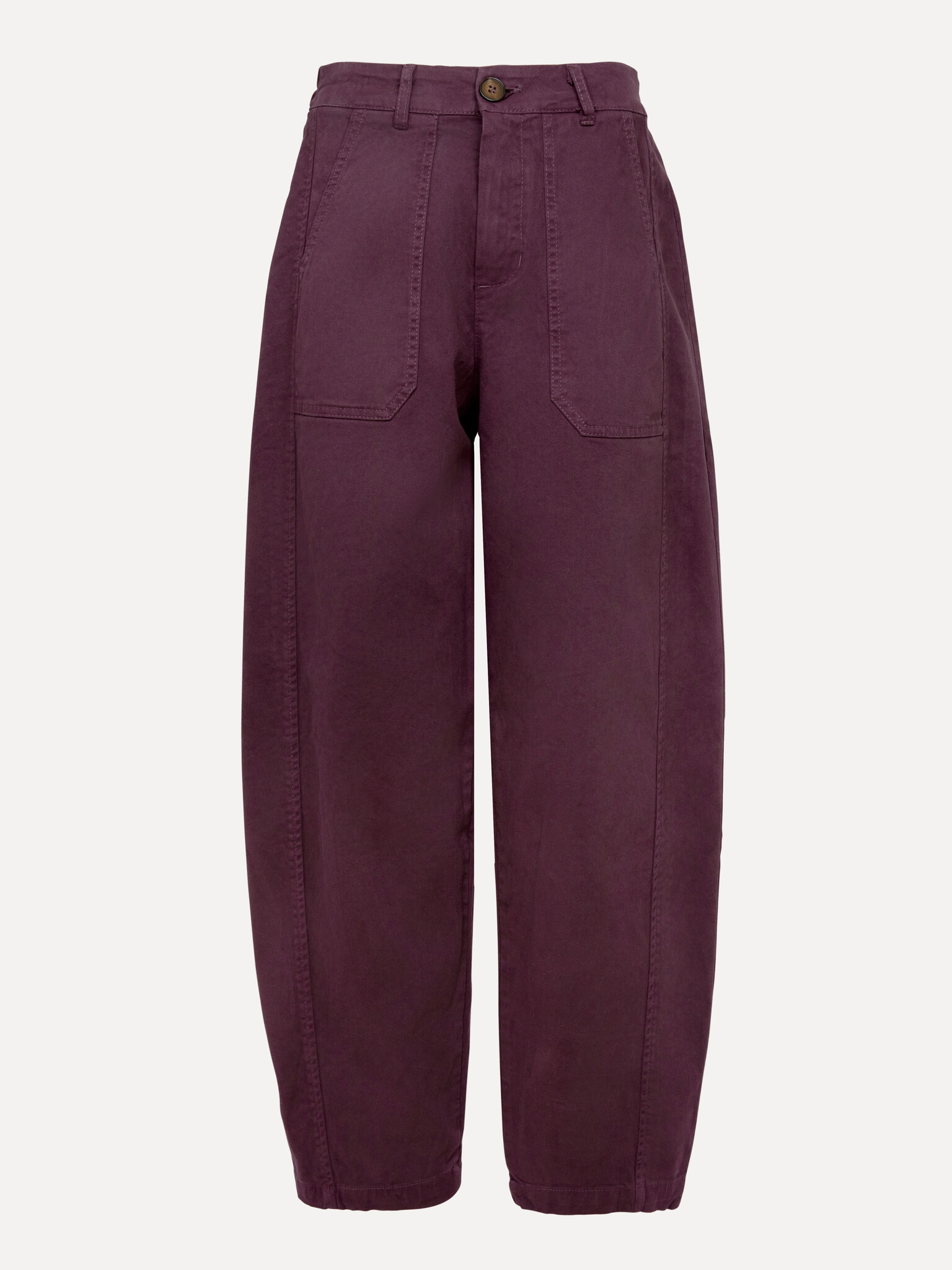 Le Marais pantalon coupe ballon Renee 2. Riche en couleur, mais facile à porter. Ce pantalon bordeaux apporte de la struc...