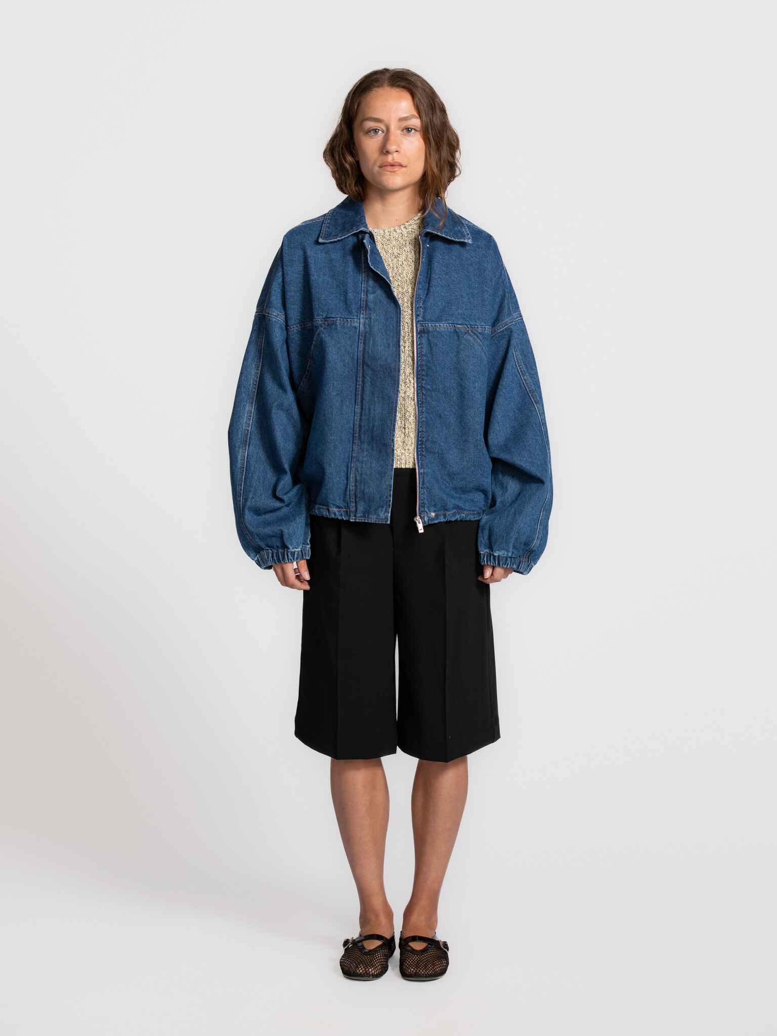 Edited Denim Jacket Jilian Blue Denim | Les Soeurs