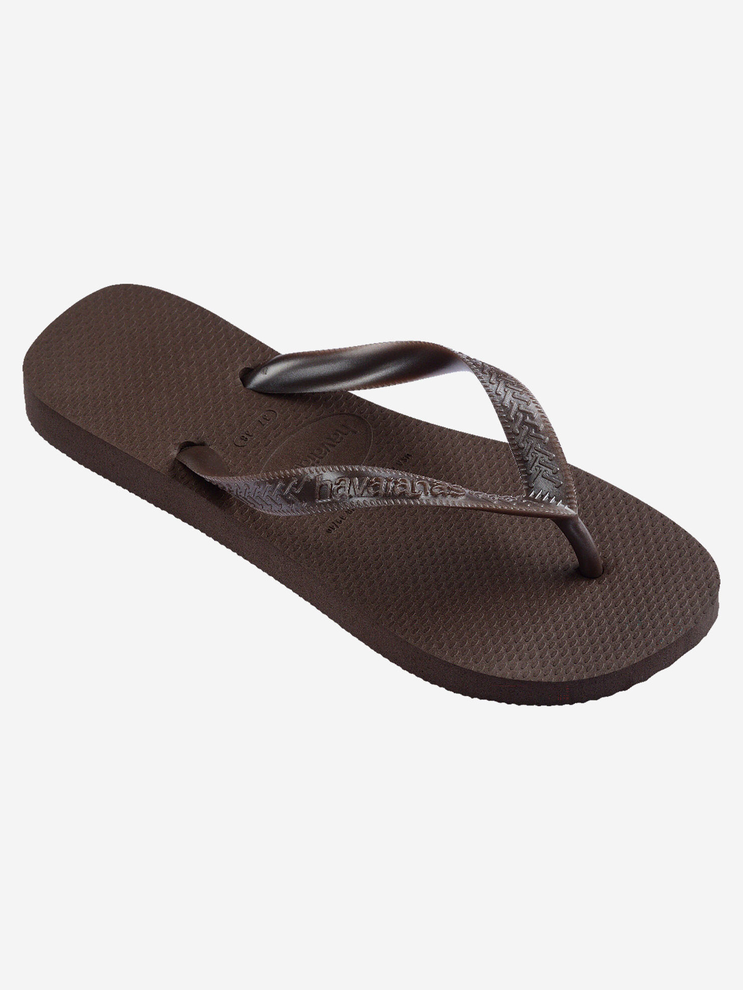 Havaianas Top Tiras 3. No fuss, just go. These slippers in a warm brown tone naturally match what you wear and where you'...