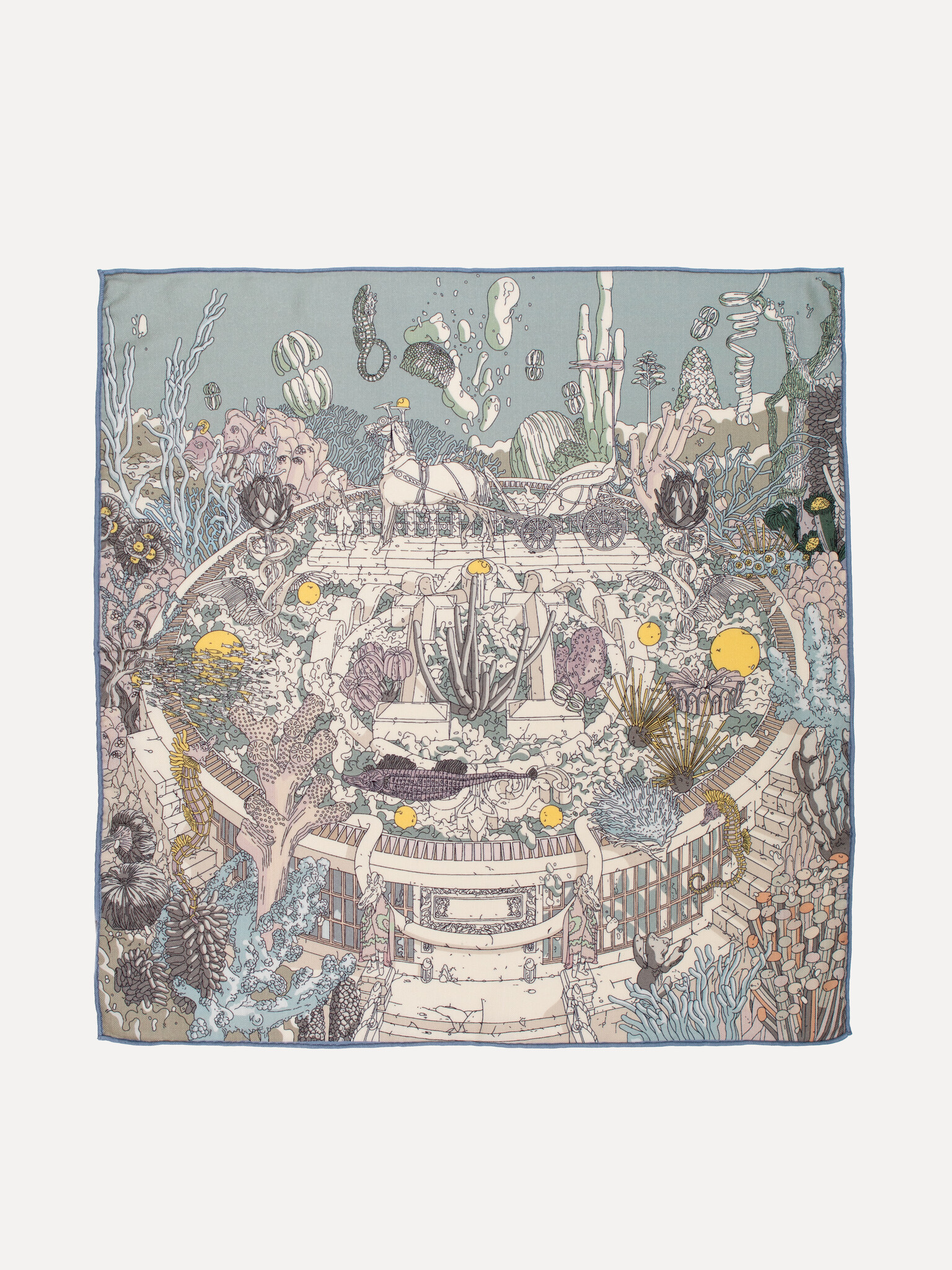 Le Marais Foulard imprimé 4. Une touche finale pleine de caractère. L’imprimé sous-marin raffiné crée un look subtil et r...