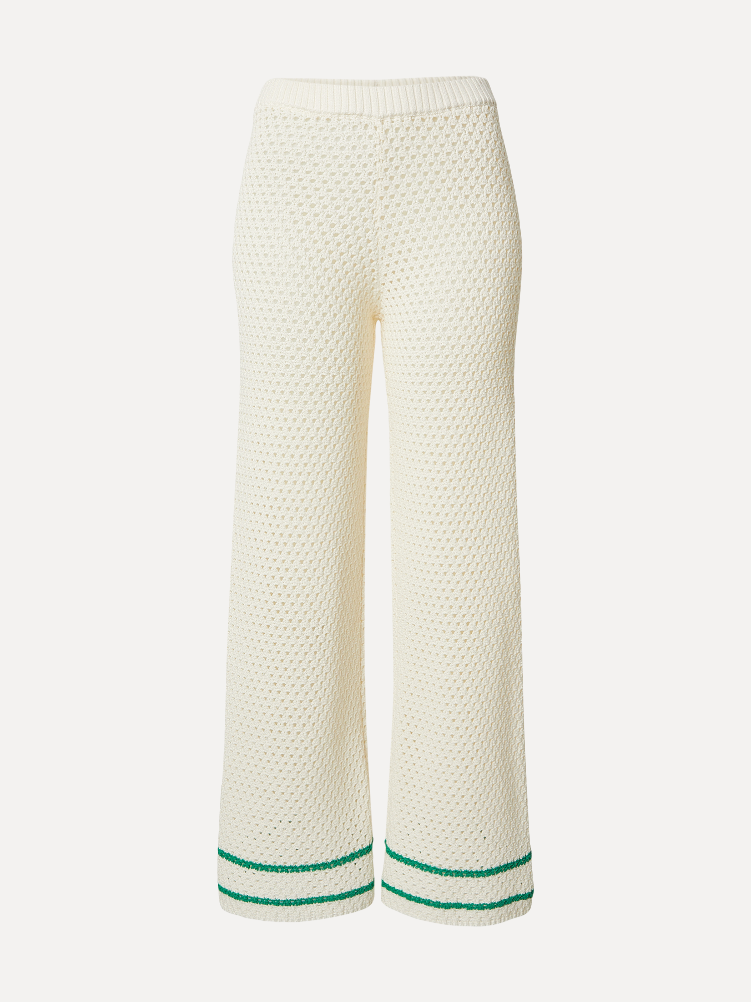 Edited gehaakte broek Kara 2. Barefoot and effortless. Deze losvallende gehaakte broek voelt licht en vrij aan en geeft j...