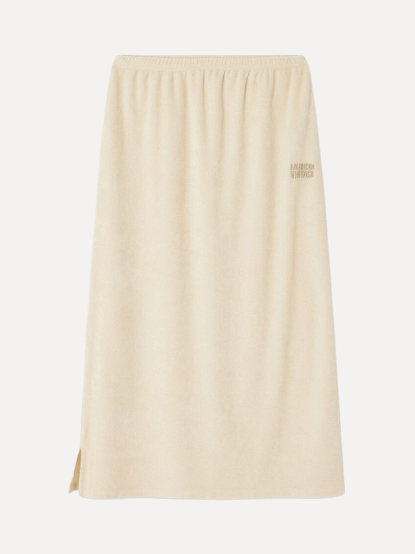 American Vintage terry rok Fuxow 2. Gemaakt van zachte terry stof combineert deze rok comfort met een subtiele, stijlvoll...