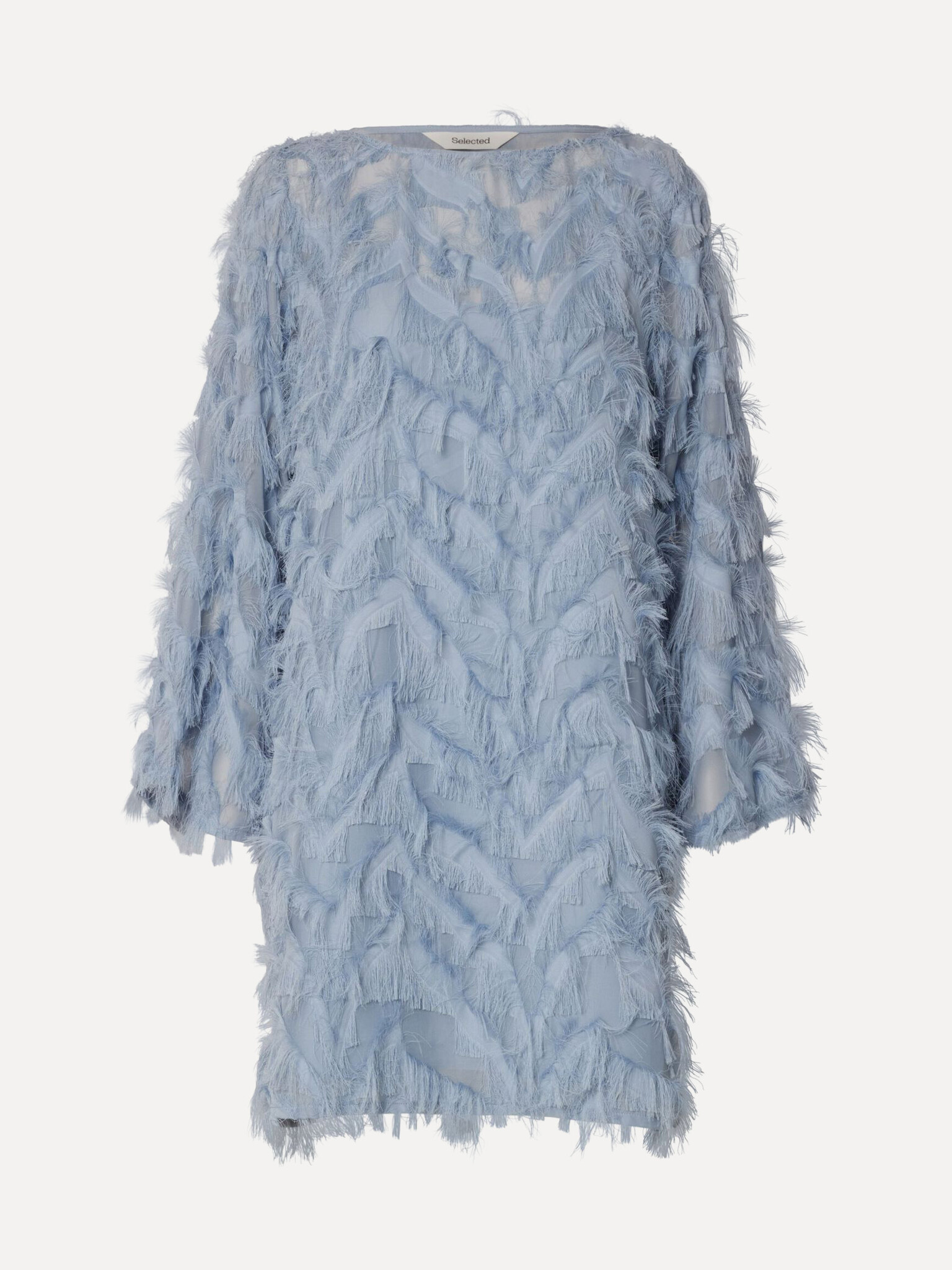 Selected robe MyLine 2. Les franges apportent mouvement et dimension à cette mini-robe. Sa texture légère et sa couleur d...