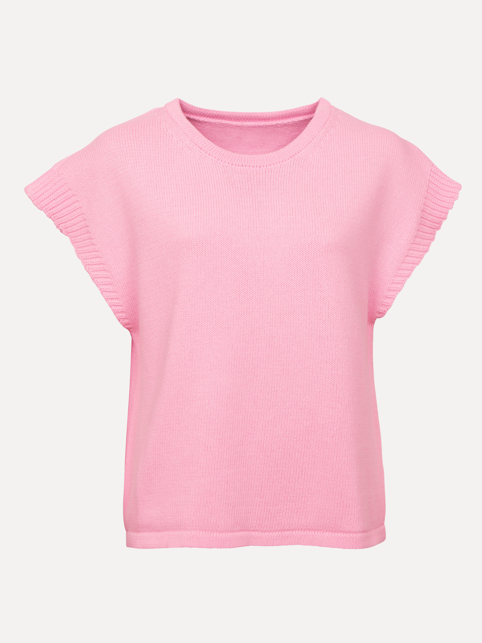 Le Marais pull sans manches Mellie 2. Ce pull sans manches associe une sensation de légèreté à une teinte rose fraîche qu...