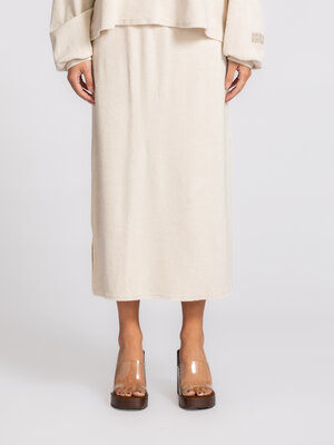 Jupe Fuxow. Confectionnée en tissu éponge doux, cette jupe allie confort et allure subtile et élégante, tandis que sa cou...