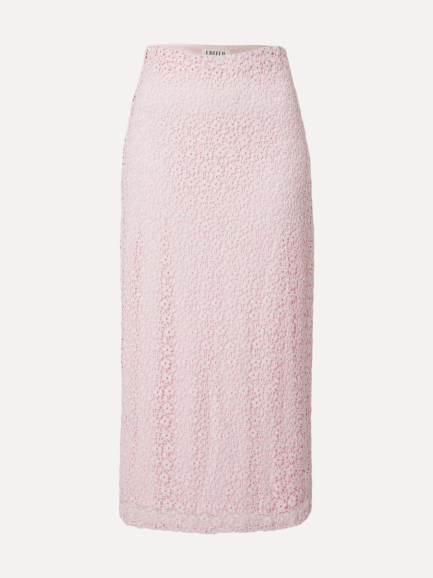 Edited geborduurde rok Xue 2. Deze rok combineert een verfijnde bloemenstructuur met een elegante lengte voor een look di...