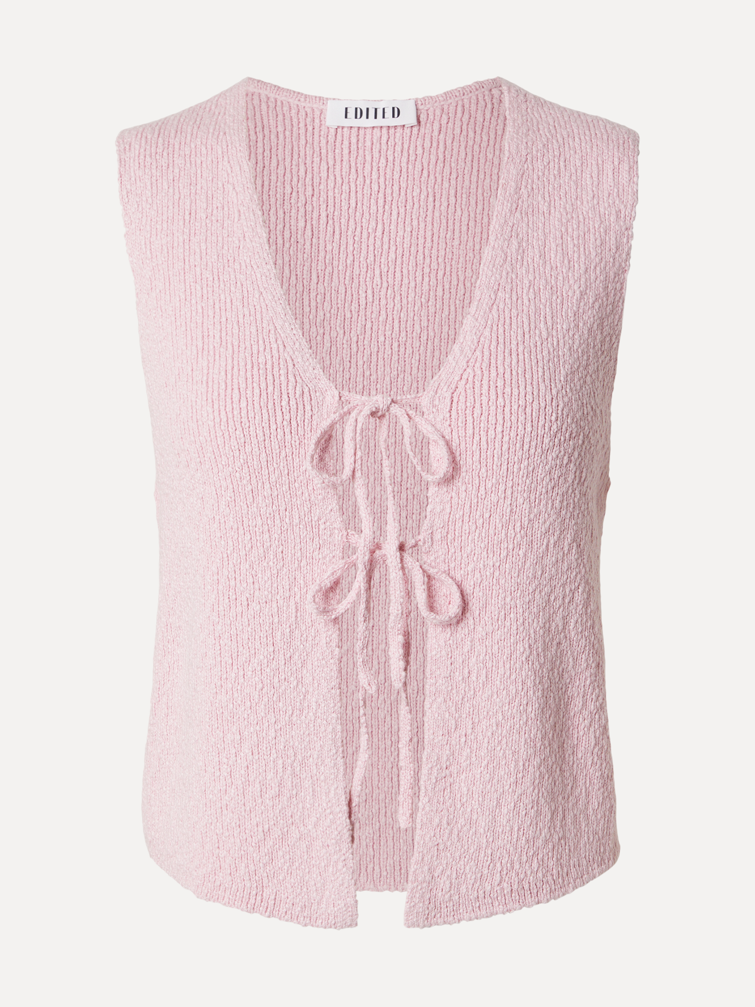 Edited vest met strik details Lari 2. Not your usual layer. Fijne strikdetails en een zachte knit zorgen voor een vrouwel...