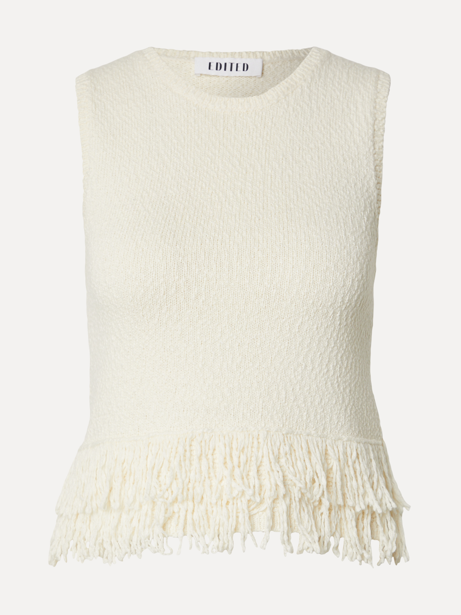 Edited franje top Filalal 2. De franjezoom geeft deze top net dat beetje extra zonder haar eenvoud te verliezen. De verfi...