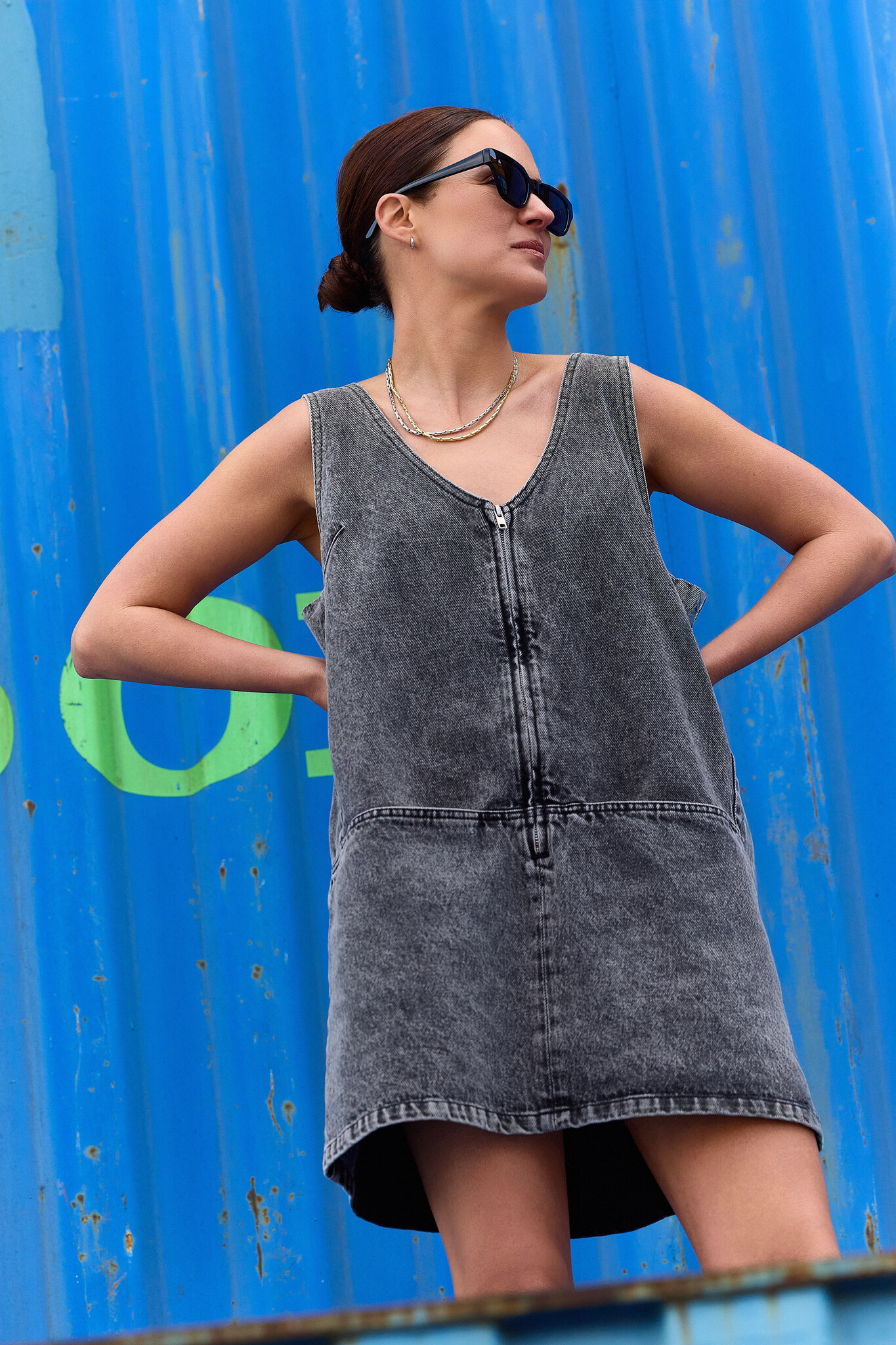 denim robe Bowie